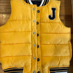 Janie and Jack Yellow Puffer Vest